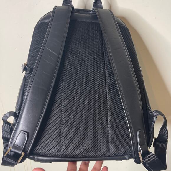 ISM THE BACKPACK Black Leather and Nylon - Picture 6 of 11